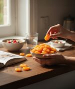 Tabakta Jumbo Sarı Kayısı Kurusu sunumu