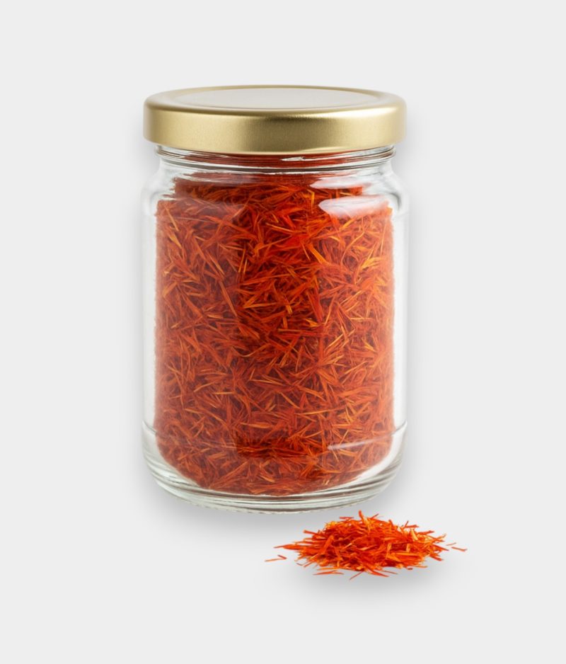 Aspir Çiçeği Kavanozda ve Tabakta Sunum (Yalancı Safran)