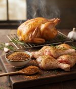 Katkısız Tavuk Baharatı Karışımı ile yapılmış fırın tavuk