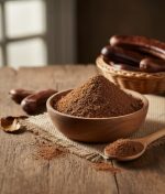 Glutensiz Keçiboynuzu Unu ile yapılmış kek sunumu