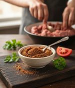 Özel Köfte Baharatı Karışımı ile yapılmış ızgara köfte