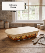 Balmumu Kumaş | Bej Pötikareli | Dikdörtgen Jumbo Boy 30×75 cm