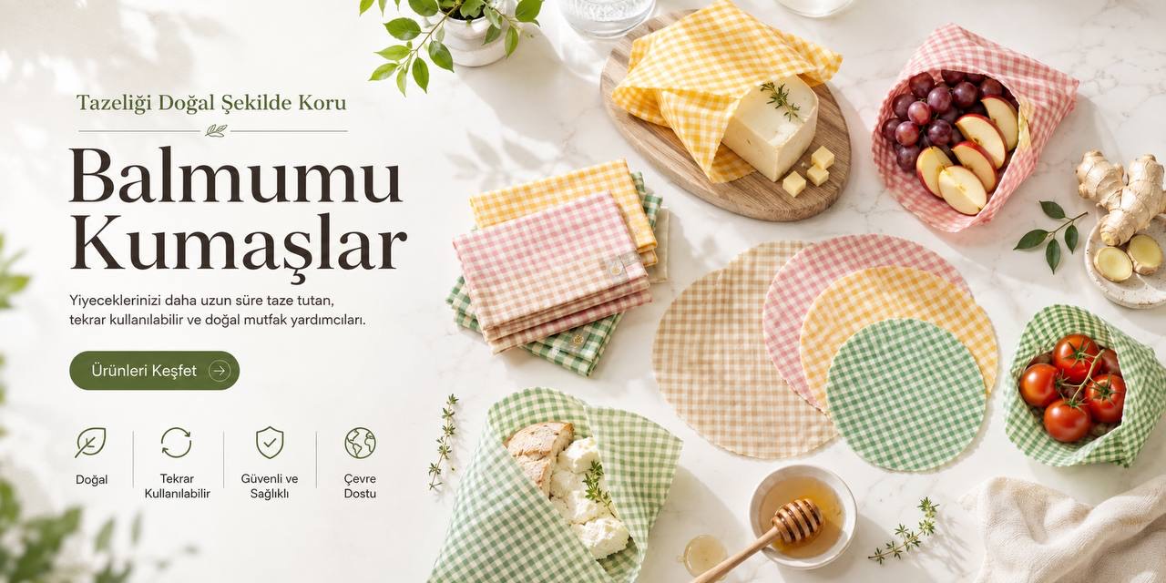 Balmumu kumaşlar - doğal mutfak yardımcılarını keşfet